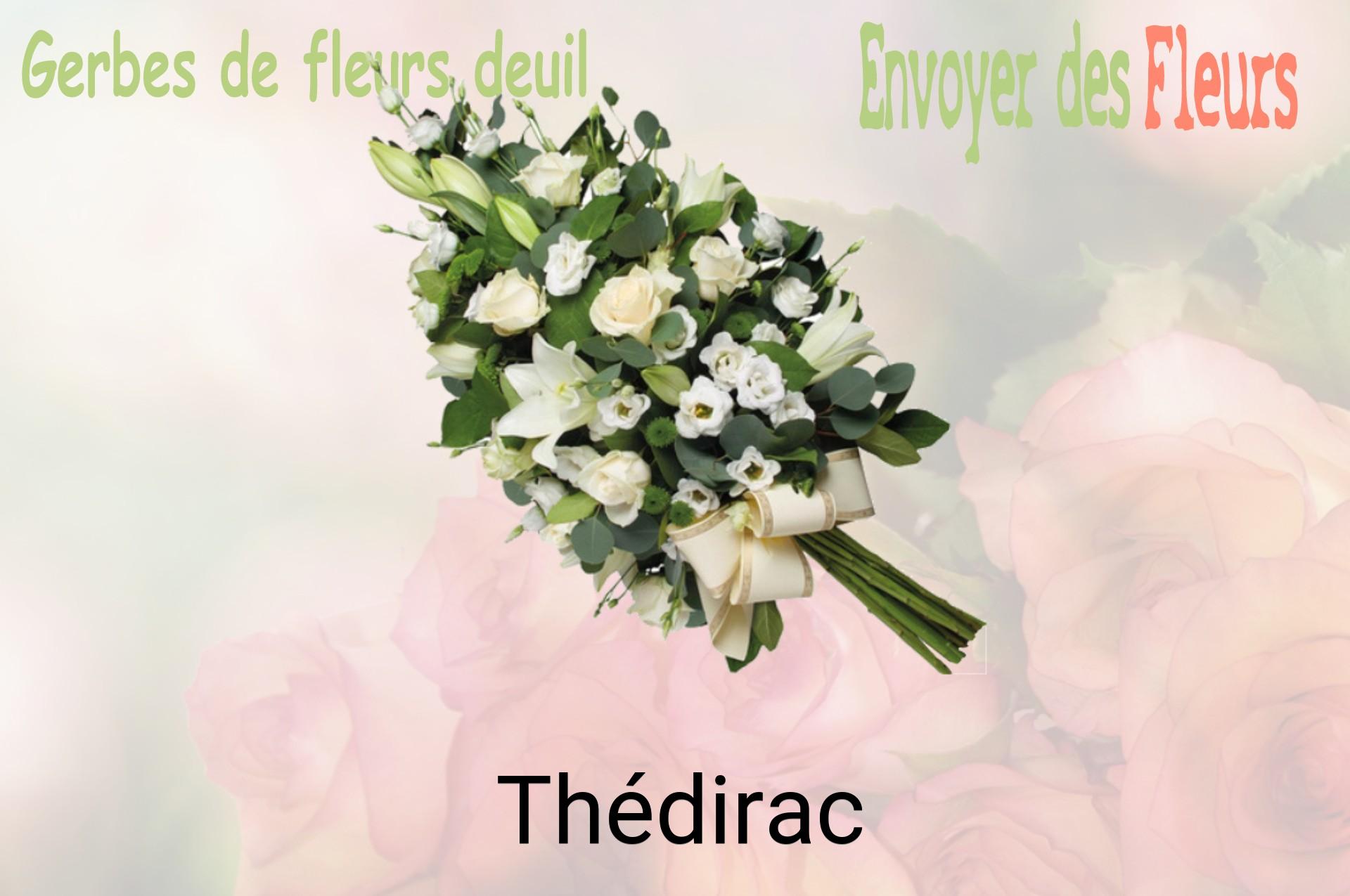 Gerbe de fleurs de deuil livrée à Thédirac